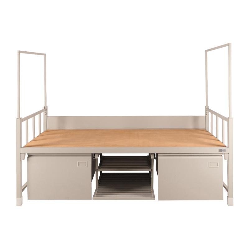 dxbg制式营具部队单人床边防消防官兵士兵军区部队宿舍单人床含柜钢制