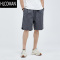 HLCOMAN特惠 2025夏季新款宽松直筒五分裤冰丝薄款休闲运动短裤男潮