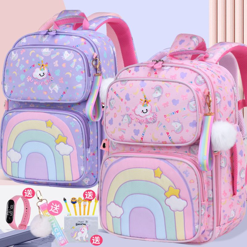 书包女小学生1-3-6年级儿童6-12岁周男女生公主轻便减负韩版背包高清大图