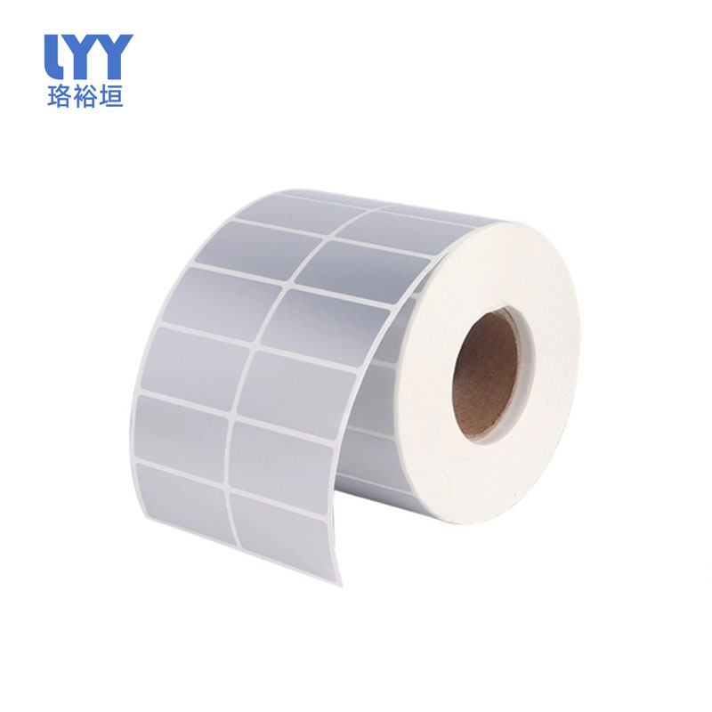 珞裕垣 轮胎胶亚银pet标签纸 30*50mm*1000张 卷高清大图