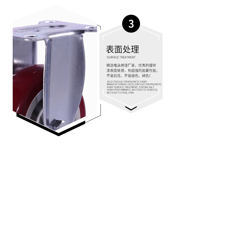 聚氨酯轮4寸定向轮