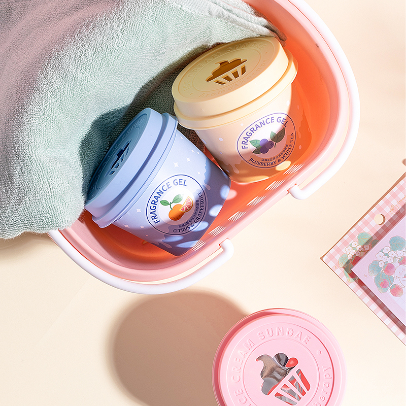 名创优品 (miniso) 油桃&翠竹冰淇淋香薰膏室内卫生间清新芬芳中和异味香包花果香
