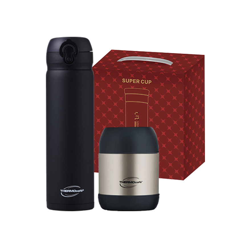 膳魔师品红系列保温杯焖烧罐套装CSYTG-830