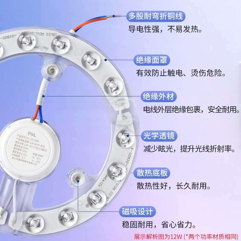 佛山照明LED筒灯超薄设计6寸家居照明节能耐用智能调光高清大图