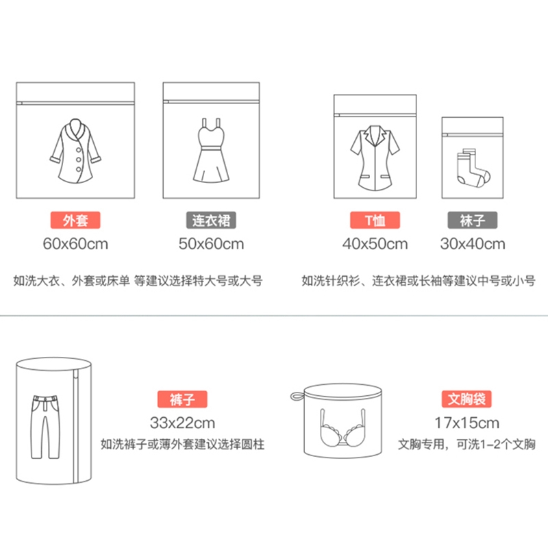[补贴10%]洗衣机专用防变形洗衣袋毛衣羊毛衫内衣护洗袋细网洗衣服过滤网袋高清大图