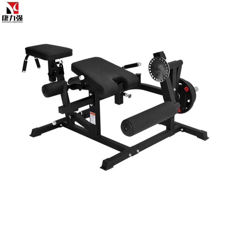 康力强FLT004坐式大腿屈伸卷腹背肌伸展卧姿弯腿多功能合一训练器械单机+30KG杠铃片高清大图