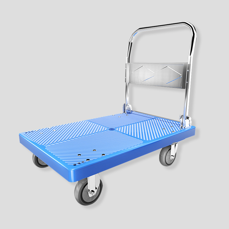 鸿启纳 配6寸镀金轮方管加固折叠手推车承重约1000斤 HQN-DH345X 90*60cm (单位:件)高清大图