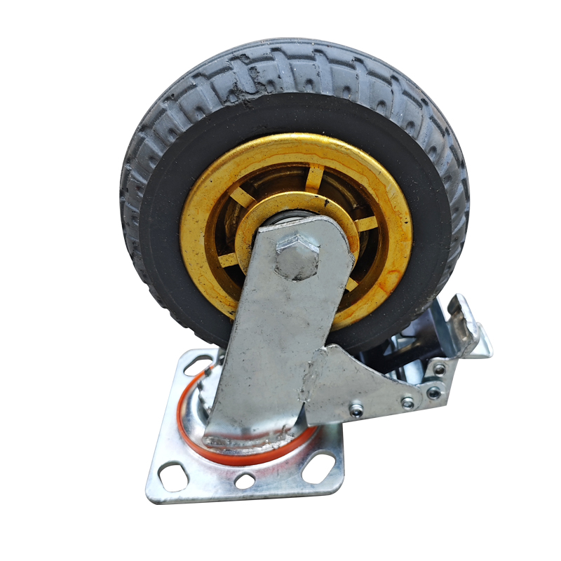 嘉禾宜茂 万向轮 橡胶带刹车4寸 个高清大图