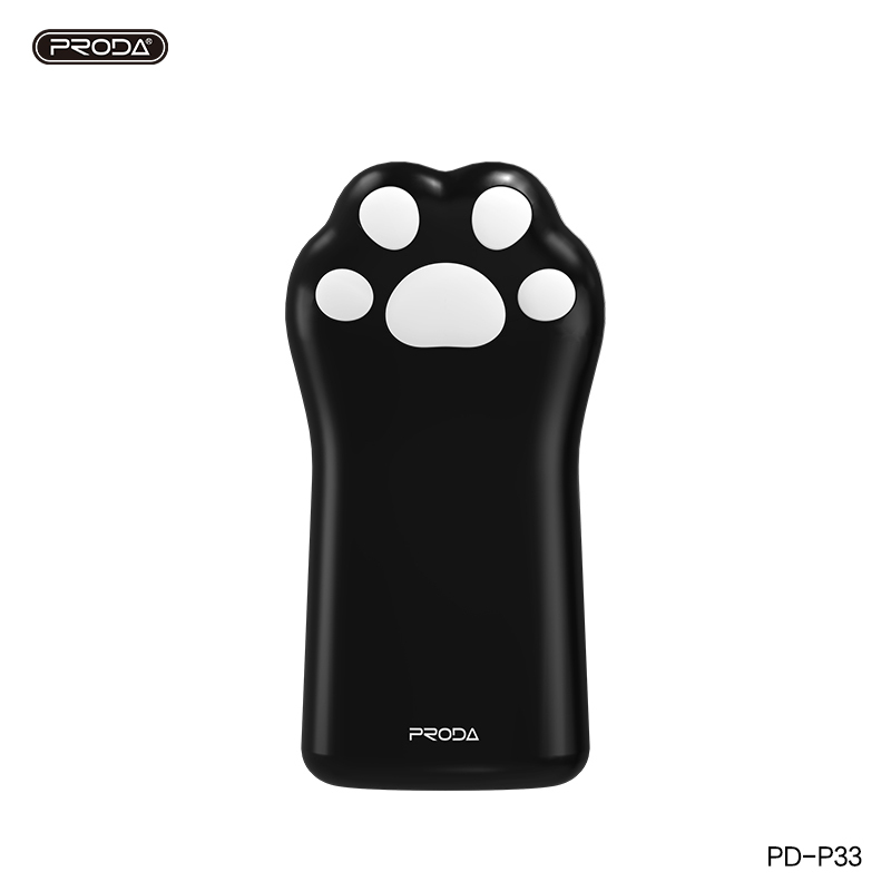 REMAX睿量 PRODA 猫爪移动电源 PD-P33 5000mAh 充电宝 黑色