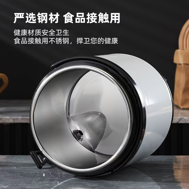 小窝厘 保温桶商用大容量奶茶桶茶桶不锈钢双层豆浆桶16L 2.5CM特厚奶茶桶 钢本色*高清大图
