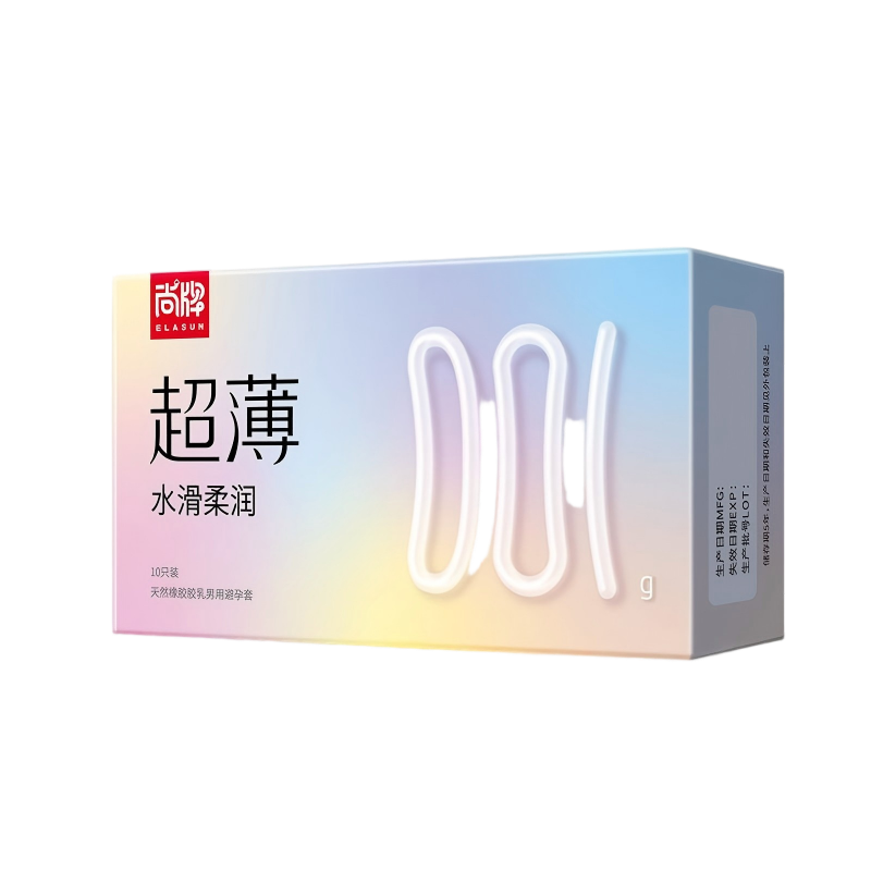 尚牌001避孕套超薄10只装玻尿酸润滑安全套狼牙套男女用成人情趣用品byt高清大图