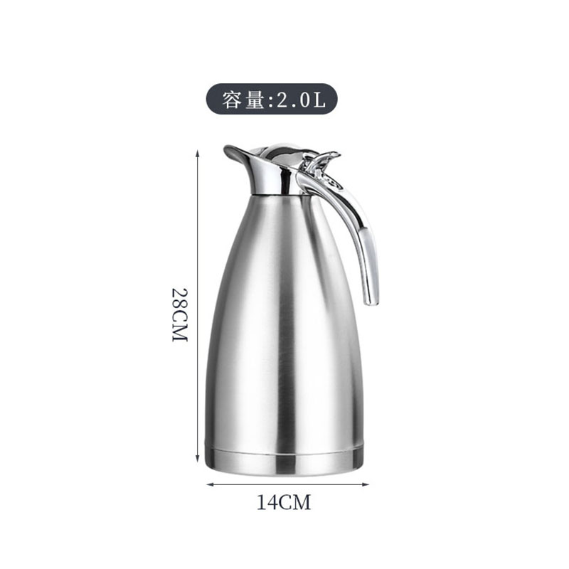 顺心优 304不锈钢保温壶水壶冷水壶 2L/1个 2L