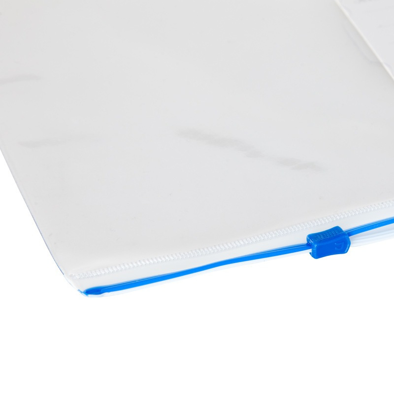 齐心(Comix)F56-1拉边文件袋A4密封拉链袋 10个装