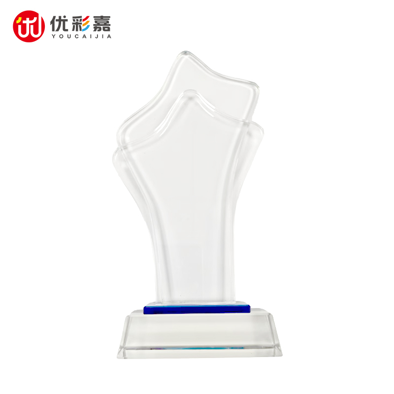 优彩嘉 奖杯 叠峰水晶创意款 J-06 个高清大图