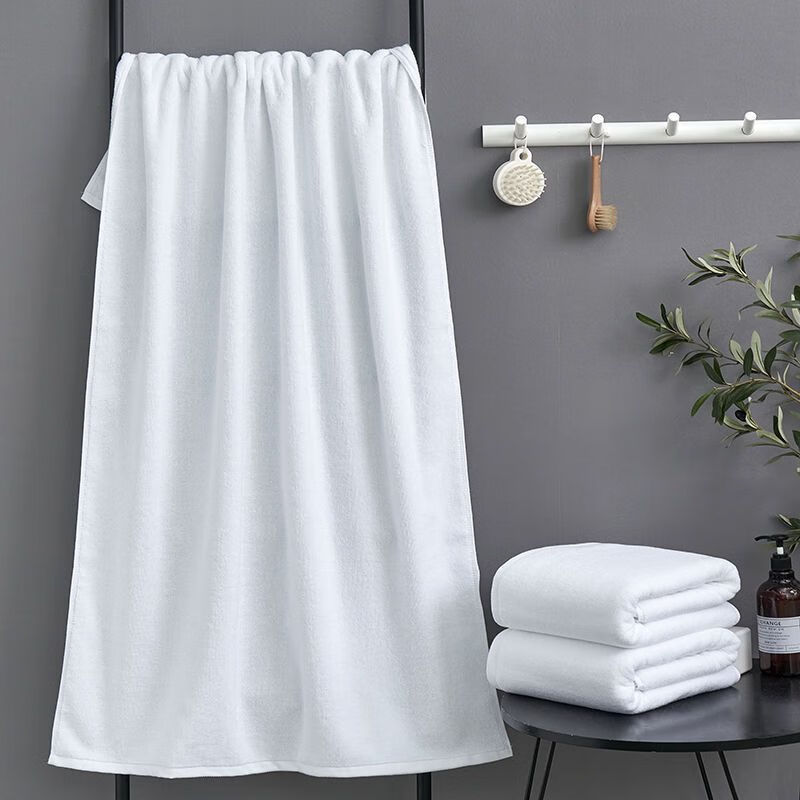 秦泰（Cqint）QTYJ-06浴巾150*80 800克 全棉漂白16S螺旋 平织 三针五线