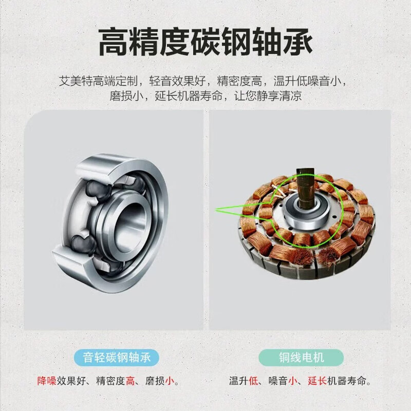 艾美特(Airmate) FZ4201 吊扇 电风扇 42寸 20W 轻音低噪 3叶1档 大风量工程电扇高清大图