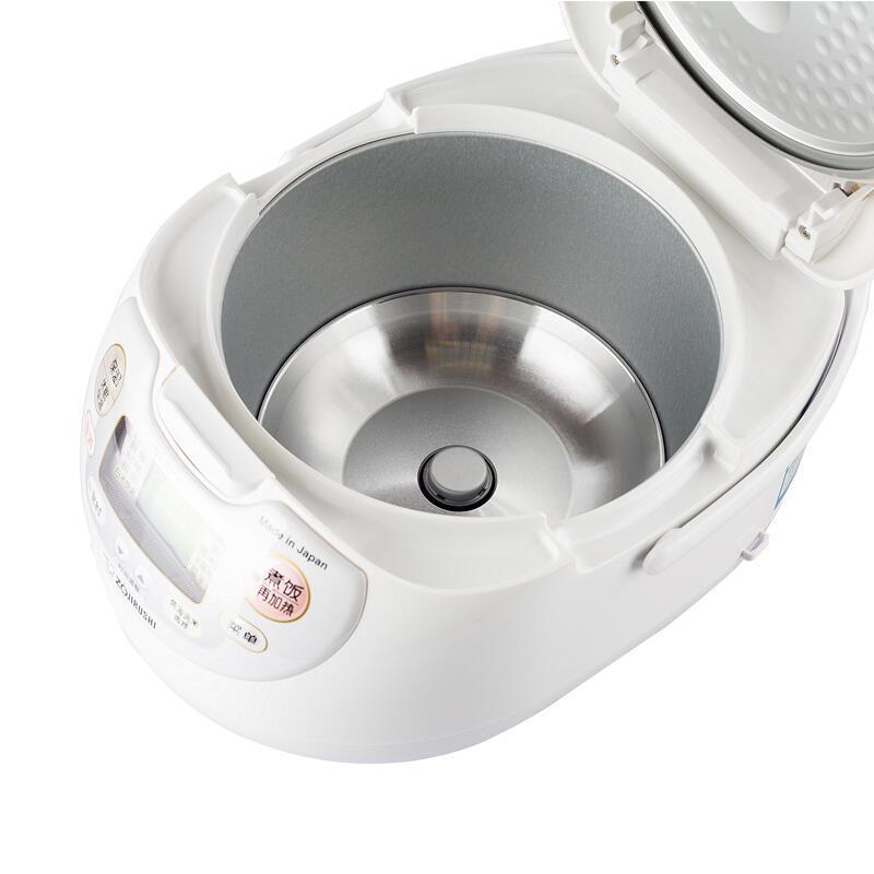 象印(ZO JIRUSHI)电饭煲NS-ZCH10HC 合金内胆三维立体加热微电脑可预约功能3L电饭锅4-6人份 白色