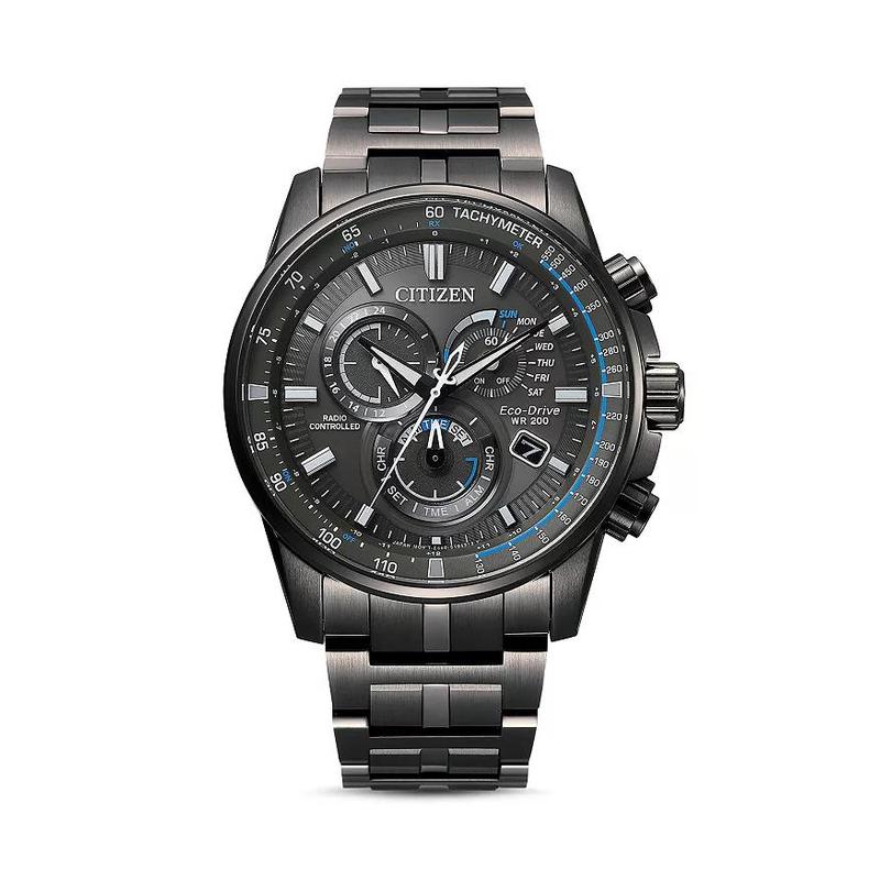 西铁城(citizen)光动能 pcat 计时码表 43 毫米 男士太阳能石英手表