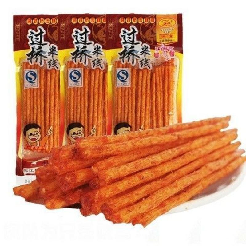 香满天过桥米线辣条湖南特产麻辣条8090小时候经典怀旧麻辣零食 [香满天]过桥米线X10包