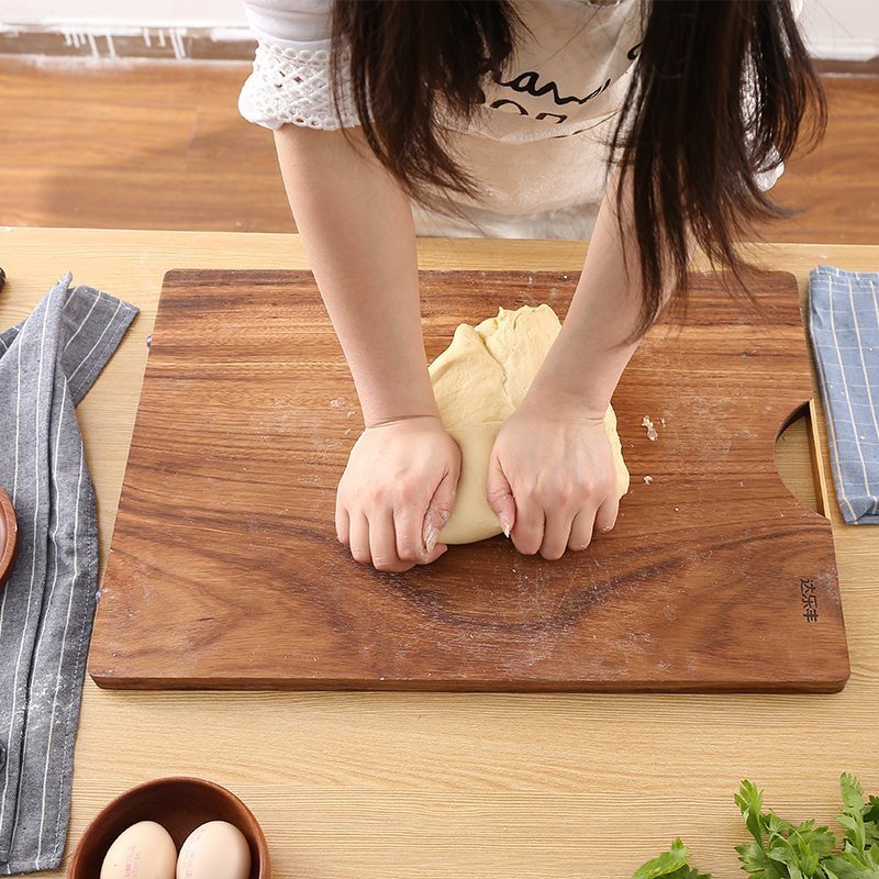 达乐丰 木质无漆无蜡菜板50*35*2CM金楠木长方形菜板 厨房砧板 实木家用切菜板 加厚案板 刀板面板高清大图