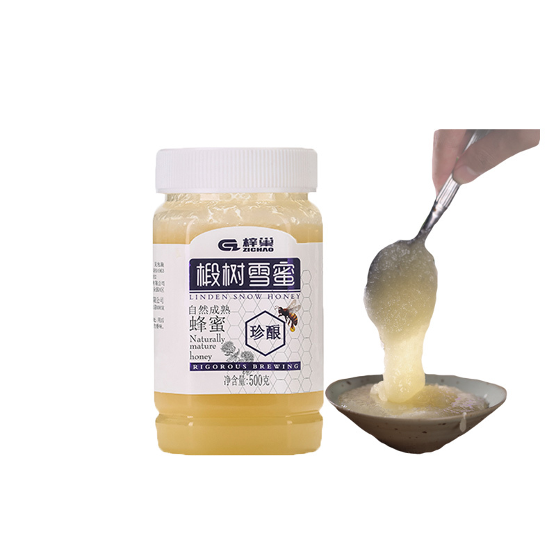 苏宁自营梓巢(Zi Chao)椴树雪蜜 滋补蜂蜜 自然成熟 结晶蜂蜜 无添加野生自产蜂蜜瓶装500g