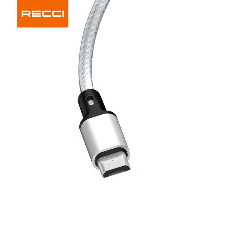 锐思速风一拖三数据线Type-C/Lightning/Micro三口充电线(RCS-D120)银色高清大图