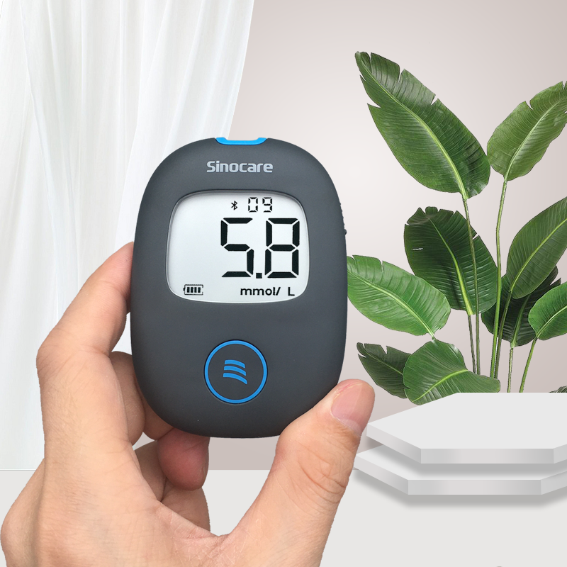 三诺(Sinocare) 三诺血糖仪家用检测仪型智能安稳加免调码测血糖试纸条安稳air 蓝牙血糖仪+50支试纸高清大图