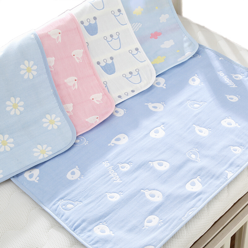 迪鲁奥diluao婴儿隔尿垫可洗纯棉纱布宝宝儿童尿布防水床透气夏天季