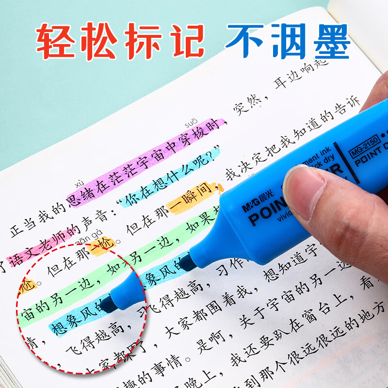 晨光(M&G)单头荧光笔MG2150黄高清大图