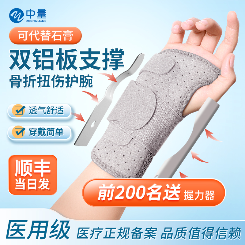 医用护腕手腕骨折康复扭伤支撑夹板腱鞘炎护具劳损腕关节固定支具高清大图