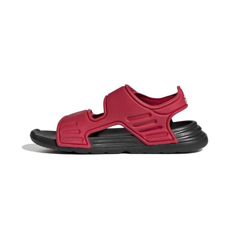 adidas Altaswim防滑耐磨轻便儿童凉鞋 中童 红 FZ6488