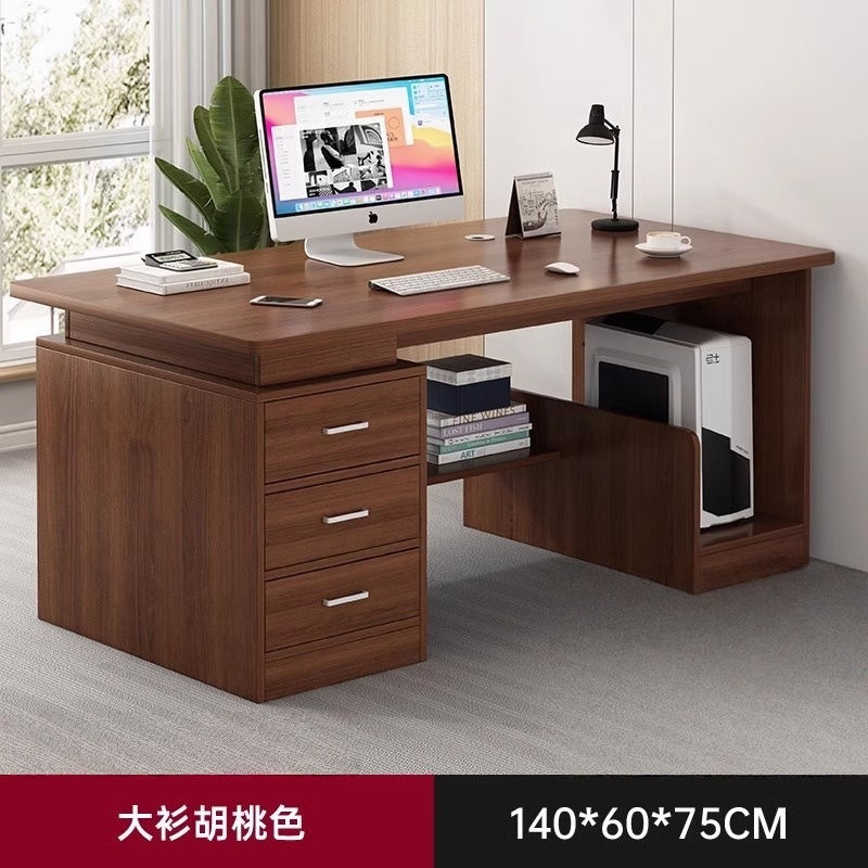 攸形职员办公桌1400*600*750mm张高清大图