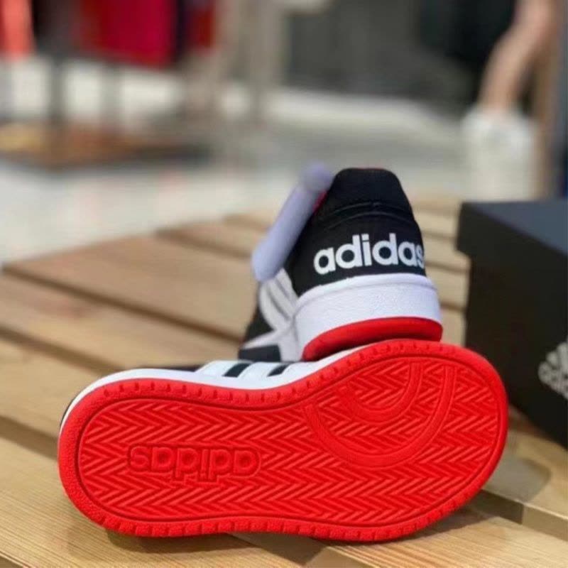 ADIDAS阿迪达斯休闲鞋舒适耐磨魔术贴童鞋板鞋运动休B75960 Z图片