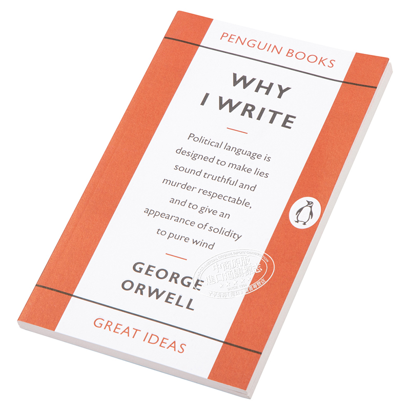 [正版]乔治·奥威尔:我为什么要写作 英文原版 Penguin Great Ideas : Why I Write G高清大图