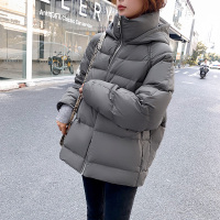 鸭鸭(yaya)新款羽绒服女短款加厚宽松面包服休闲连帽时尚外套