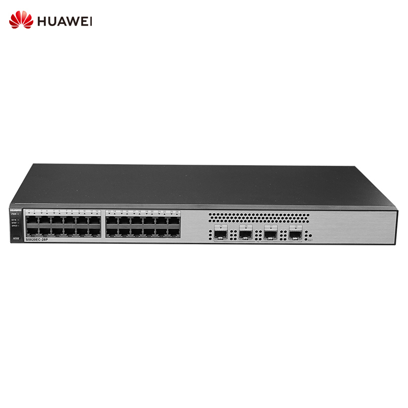 华为(HUAWEI)S5820EC-28P 24口全千兆企业级以太网络交换机 web网管适用中小型企业接入层