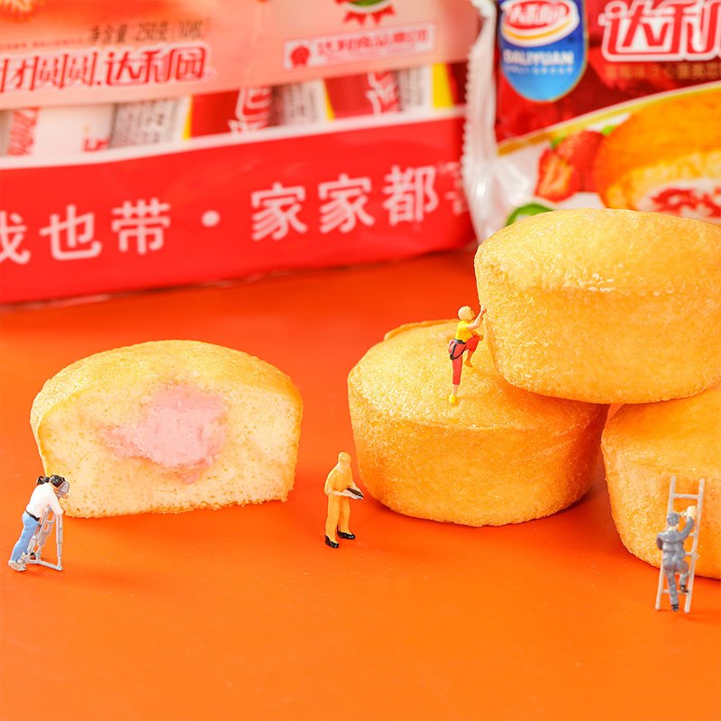 达利园注心派230g*2袋清咸蛋黄味蛋黄派早餐面包零食点心高清大图
