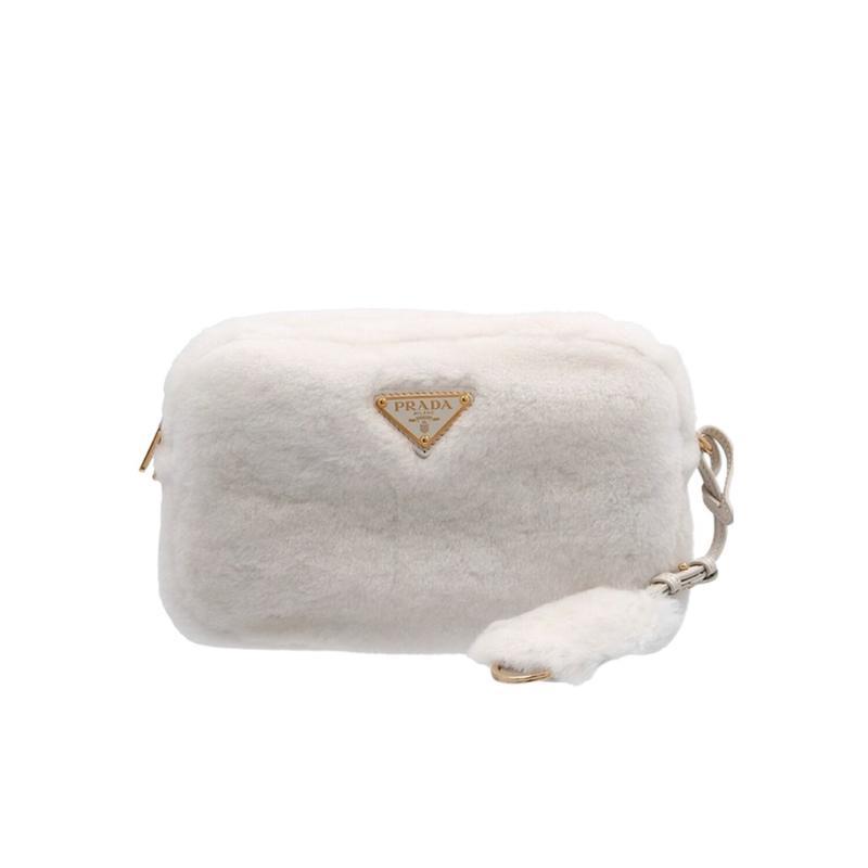 小羊皮金属徽标可调节单肩包都市通勤手提斜挎两用包