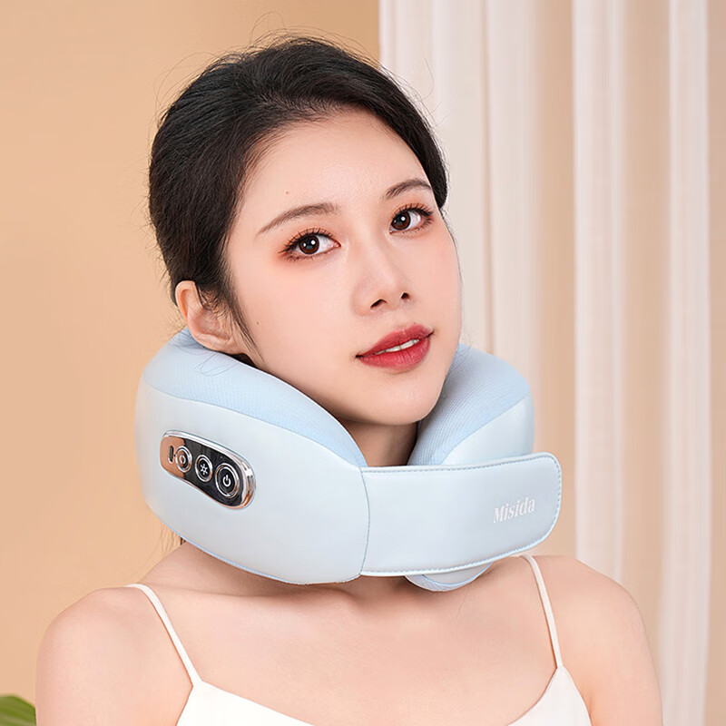 美仕达(Misida)智能语音揉捏按摩枕MS-J5 颈椎肩颈按摩仪脖子按摩器