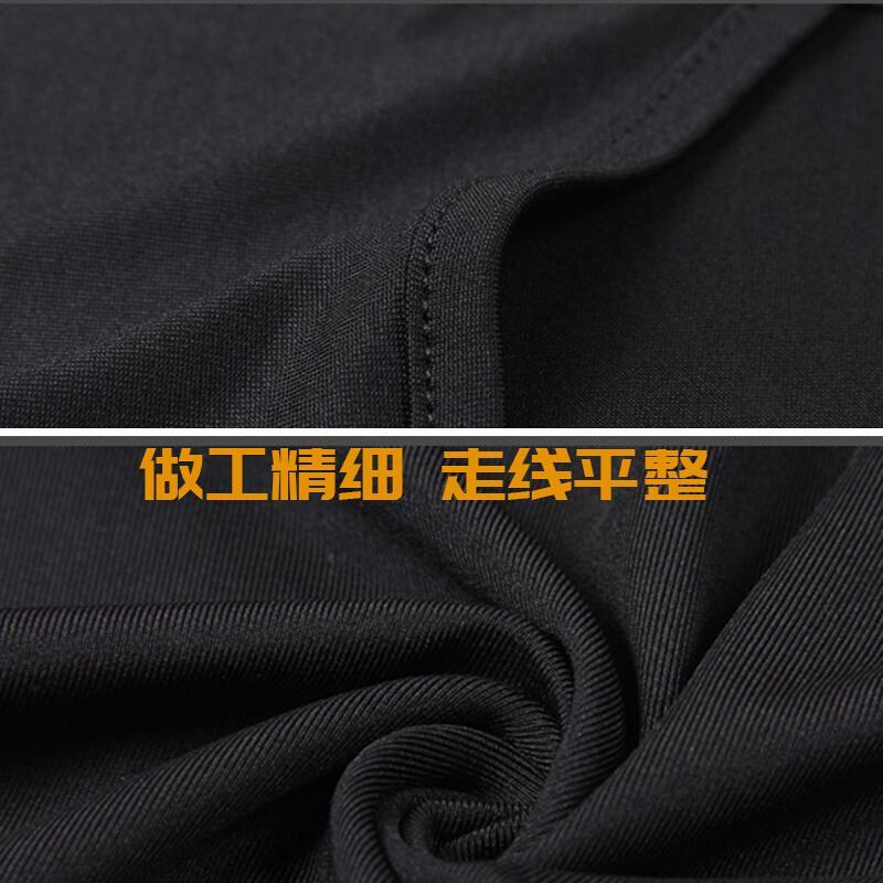 运动紧身背心男速干高弹力运动健身服篮球排汗T恤打底训练紧身衣白色科比