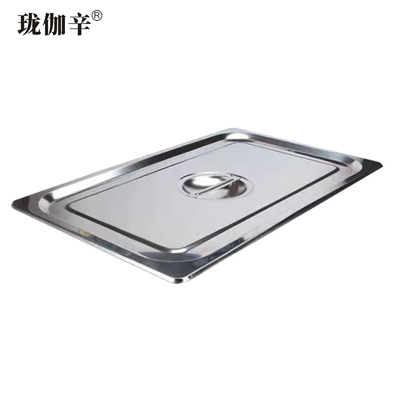 珑伽辛 不锈钢份数盆分餐盒 1/3盖子/个高清大图