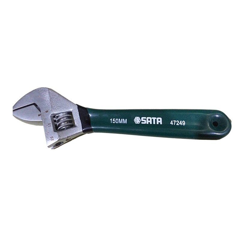 世达(SATA) 沾塑欧式活动扳手 活动扳手 6寸 150MM 47249 (单位:把)