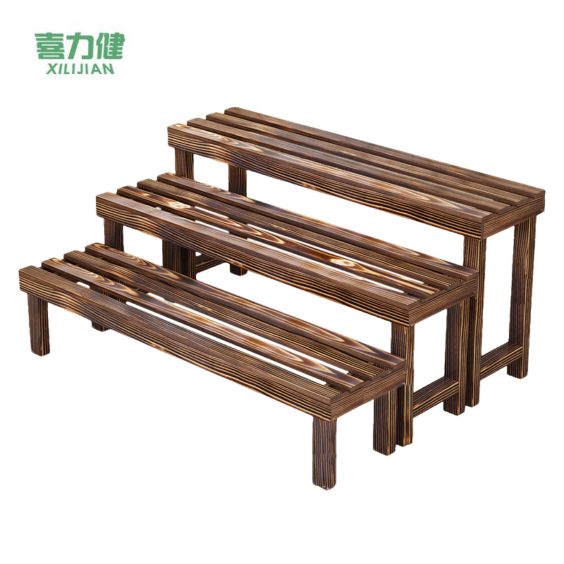 喜力健 梯形花架 一层-长80*25*25CM 个高清大图