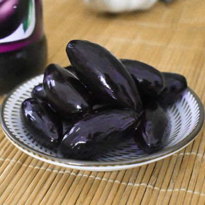 1瓶 潮汕特产乌橄榄黑橄榄腌制咸榄油榄乌榄角干农家潮州杂咸350g