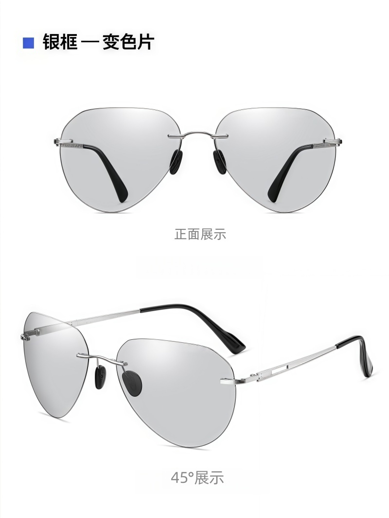 铁洋 偏光太阳镜 遮阳镜 墨镜 超轻纯钛镜 防紫外线UV400 变色片 副高清大图
