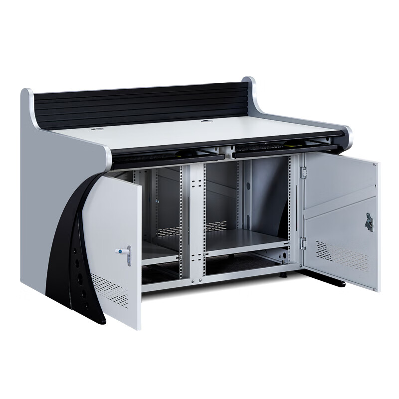 创世人 监控操作台机柜指挥中心控制台调度台机房电脑工作台监控设备柜指挥台指挥桌高清大图