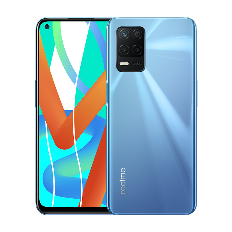 realme 真我V13 5G手机 8GB+128GB 天青色 5000mAh大电池 4800万三摄 双5G天玑700 OPPO提供售后支持