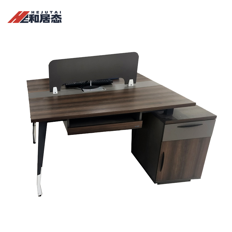 和居态 双人对坐电脑桌 1200x1200x700mm 张高清大图