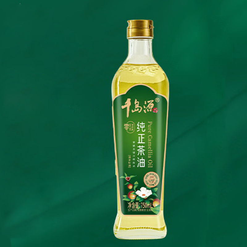 千岛源纯正茶油750ML*2绿色礼盒高清大图