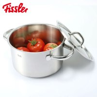 菲仕乐(fissler)锅具套装 TZ00000876 多层钢32厘米双柄中式炒锅 配蒸屉 汤锅精致刀具套组